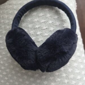 Tommy Hilfiger Dark Blue Plush Earmuffs